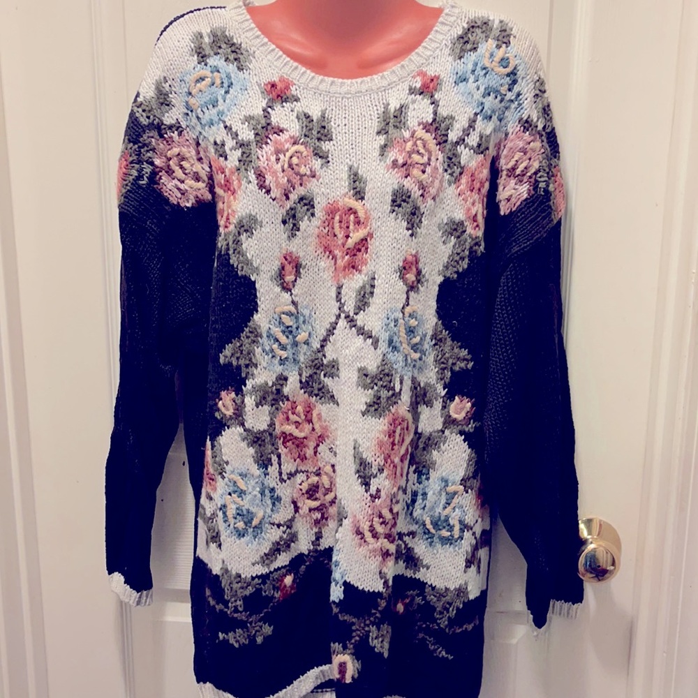 hand knitted vintage sweater